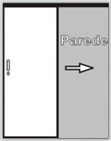 KIT PORTA DE CORRER SOBRE A PAREDE - Portas de PVC